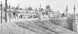 L'esplanade de la future basilique Sainte Th�r�se avec le parvis et la crypte qui viennent d'�tre inaugur�s 1932